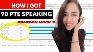 How I got 90 for Speaking in the PTE Mock Test D - Pearson official scored test