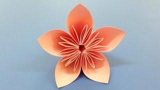 How to make a Kusudama Paper Flower  Easy origami Kusudama for beginners making  DIY-Paper Crafts