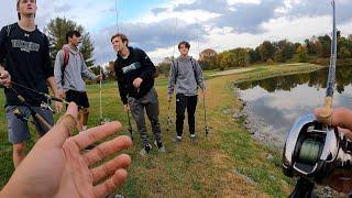 INTENSE Golf Course BIG BASS Tourney vs. SUBSCRIBERS ALMOST HIT BY GOLFBALL