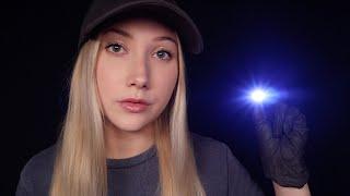 ASMR CSI Investigation  Full Body Search & Interrogation gum chewing glove sounds