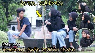 DILEMPAR GELAS ES BOHONGIN CEWEK DIDEPAN CEWEK - Part50