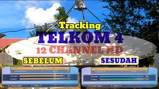 CARA TRACKING SATELIT TELKOM 4 C BAND