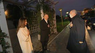 Erdogan welcomed by Azerbaijani president Aliyev in Baku  AFP