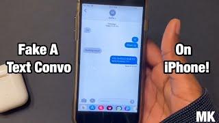 How To Make A Fake Text Conversation On An iPhone