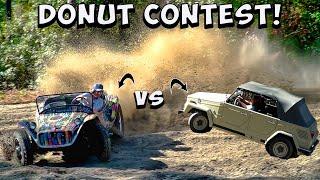 VW Dune Buggy  VS  Volkswagen Thing  Donut Contest 