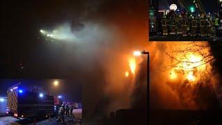 **30 Pump Fire** Forest Gate Police Station HUGE BLAZE Triggers MAJOR Response In London