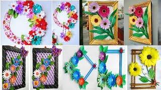 5 Easy Wall Hanging \\ Home Decor Ideas  Unique wall hanging ideas  Diy wall decor using newspaper