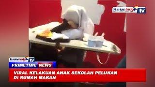 Viral Kelakuan Anak Sekolah Pelukan di Rumah Makan