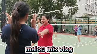 CHINESE VS PINAY BRETHEREN #volleyball @maloumixvlog
