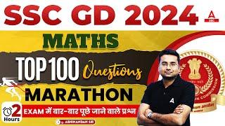 SSC GD 2024  SSC GD Maths Top 100+ Questions  SSC GD Math Marathon by Abhinandan Sir