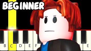 Stronger The Bacon Hair - Roblox Song - Fast and Slow Easy Piano Tutorial - Beginner