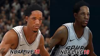 NBA Live 19 Player Ratings and Live 19 vs Live 18 Graphics Comparison