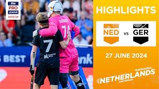 FIH Hockey Pro League 202324 Highlights - Netherlands vs Germany M  Match 2