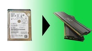How to Convert Hard drive Space into More RAM
