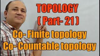 cofinite  or  co countable topology topology mathematics in hindi by Hd sir