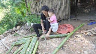 Single Mother - Practice making a bamboo crib for your baby & harvesting pumpkins to sell