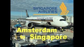 Singapore Airlines Amsterdam to Singapore in Business Class