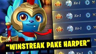 INI CARA GW WINSTREAK DI MYTHIC PAKE HARPER - Magic Chess Mobile Legends