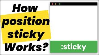  Position Sticky Explained  Short Version With Animation 