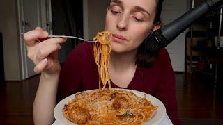 Eating Spaghetti & Meatballs With a Friend That is You ^_^  ASMR Whispering