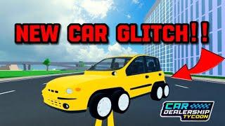 HOW TO MAKE THE NEW 8X8 FIAT GLITCH IN Car Dealership tycoon  Mird CDT
