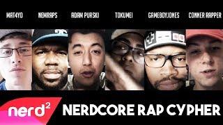 Nerdcore Rap Cypher - Adam Purski ft. NemRaps Mat4Yo Tokumei GameboyJones & Connor Rapper