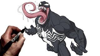 How To Draw Venom Roar  Step By Step  Marvel