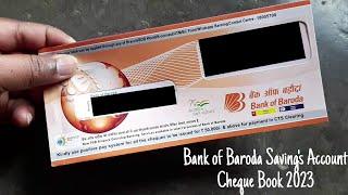 Bank of Baroda Savings Account Cheque Book 2023