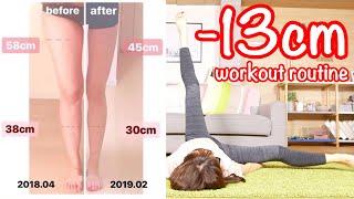 Once a day Ashi-Paka routine Get thighs slim by 13cm Best solution for holiday weight gain
