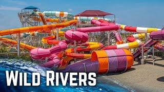 New Water Park in California Wild Rivers Irvine - All Water Slides POV