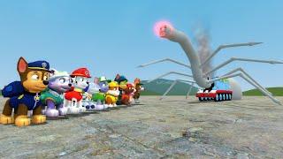 PAW PATROL VS THOMAS THE TANK ENGINE Garrys Mod Sandbox