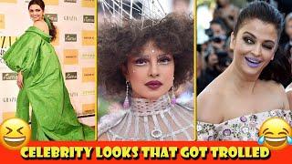 Unusual Celebrity Fashion looks that got trolled  Awkward moments  Priyanka Deepika Ranveer