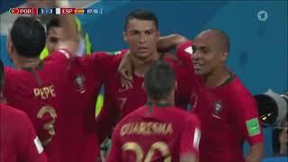 WM 2018 Cristiano Ronaldo Freistoßtor Portugal 33 Spanien