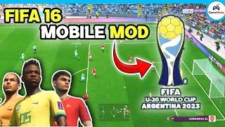 WORLD CUP U20  FIFA 16 Mobile Mod Fifa World cup u20 Argentina  Offline 