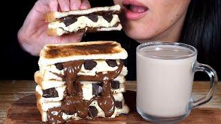 ASMR Cookie Dough Toasties With Chunky Chocolate Chips No Talking