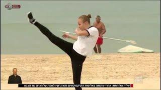 Yulia Sachkov Training  Israeli Junior Kickboxing Champion  - IDF Krav Maga women self-defense