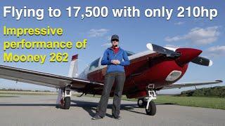 Flying to 17500 feet to test superb performance of this Mooney 262