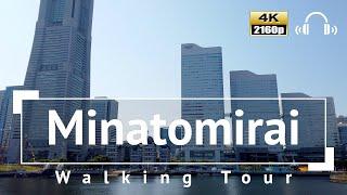 4KBinaural Audio Yokohama Minatomirai Walking Tour - Kanagawa Japan