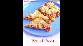 Bread Pizza on TawaWithout ovenMicrowave & Oven - 3 methods