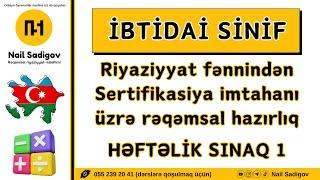 SERTİFİKASİYA  HƏFTƏLİK SINAQ İMTAHANI 1 25 sual  Nail Sadigov