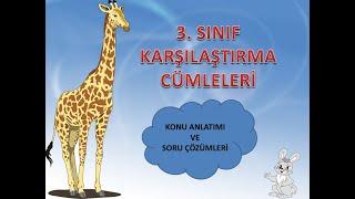 3. SINIF KARŞILAŞTIRMA CÜMLELERİ