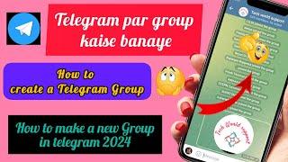 Telegram group kaise banaye  How to create a Telegram Group  How to make a new Group in telegram