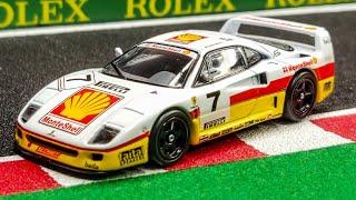 Tarmac Works 164 Scale Ferrari F40 GT Italian GT Championship 1993 SHELL Diecast Model