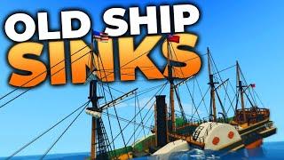 Old Ship Sinks  Stormworks Build and Rescue