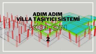 Sketch Up Kolon Çizimi  Adım Adım Villa Taşıyıcı Sistemi - 2 #sketchup