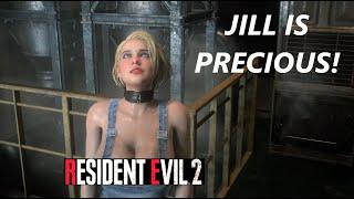 Perfect woman Jill Valentine in Skimpy Overall. Resident Evil 2 Remake mod - Part 2.