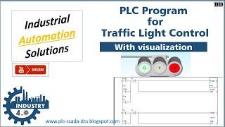 PLC ladder Program for Traffic Light Control with Simulation