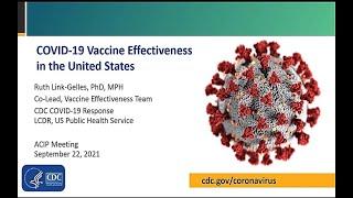 Sept 22 2021 ACIP Meeting - Vaccine effectiveness studies &  impact of booster doses
