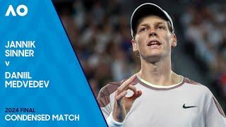 Jannik Sinner v Daniil Medvedev Condensed Match  Australian Open 2024 Final