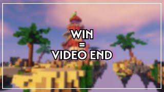 Bedwars but if I win The video ends Not Edited